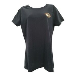 Vintage Ladies Classic Harley Davidson Black and Orange HOG T-Shirt Size M